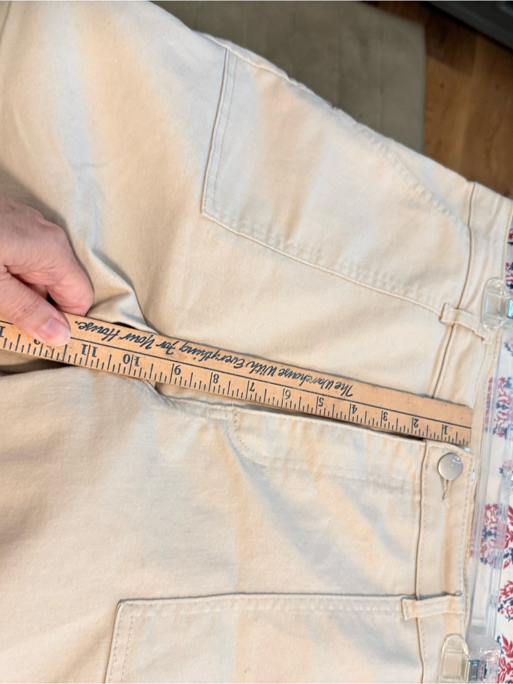 d. jeans Beige Cropped Ankle Pants - Picture 4 of 6